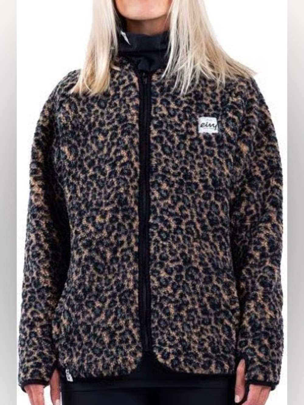 Eivy Redwood Sherpa Zip Sweater - Small